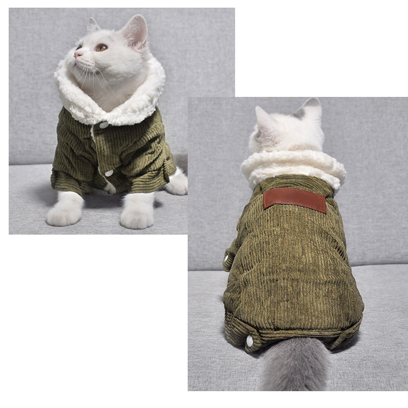 custom cat fleece coat