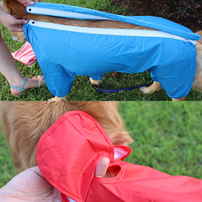Outdoor Rain Coat For Big Dog