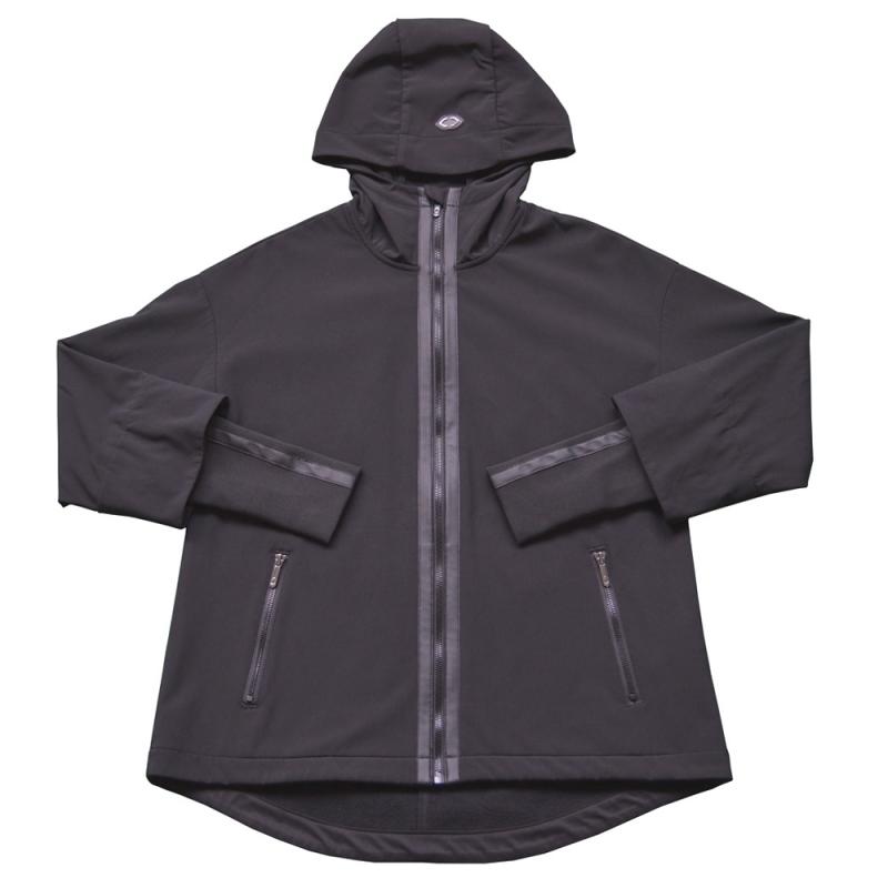 outdoor hooded softshell jacket