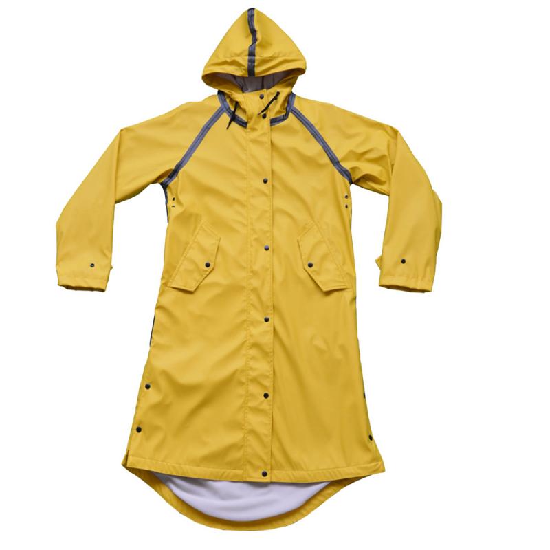 outdoor fashion PU Raincoat